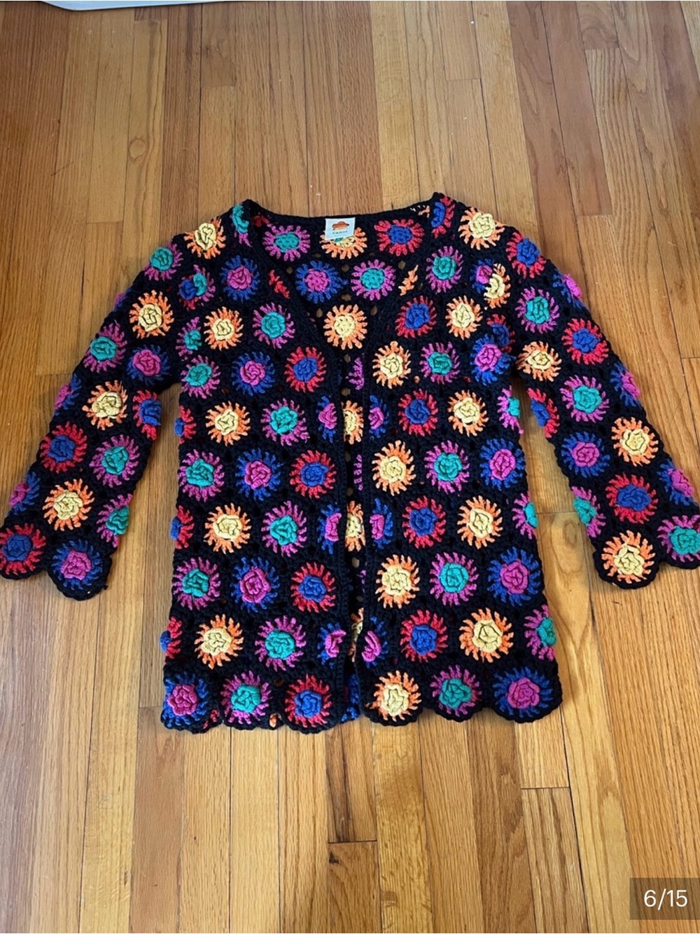 Farmrio NWOT crochet sweater